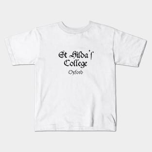 Oxford St Hilda's College Medieval University Kids T-Shirt